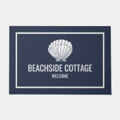 Paillasson Location Plage Navy Shell Modern Airbnb (Devant)