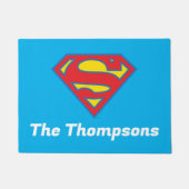 Paillasson Logo classique Supergirl avec fond bleu (Devant)