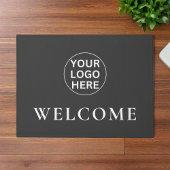Paillasson Logo d'accueil gris l Marque professionnelle