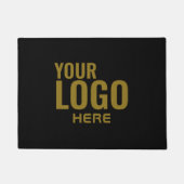 Paillasson Logo d'affaires moderne noir promotionnel (Devant)