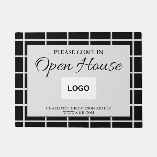 Paillasson Logo de l'immobilier Open House Moderne (Devant)