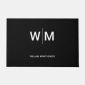 Paillasson Logo de marque noire | Entreprise (Devant)