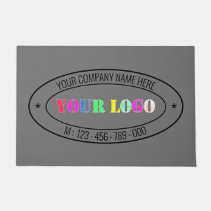 Paillasson Logo d'entreprise Cistom et format texte Entrepris