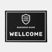 Paillasson Logo d'entreprise | Design Black Modern Profession (Devant)