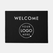 Paillasson Logo d'entreprise | Design Black Modern Profession (Devant)