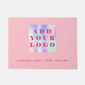 Paillasson Logo d'entreprise en or rose (Devant)