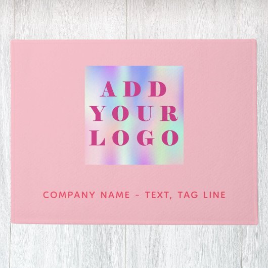 Paillasson Logo d'entreprise en or rose