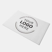 Paillasson Logo Entreprise Noir Moderne Professionnel (Incliné)