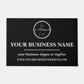 Paillasson Logo personnalisé de l'entreprise moderne (Devant)