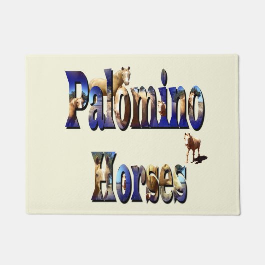 Paillasson Logo photo Palomino Horses, (Devant)