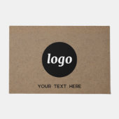 Paillasson Logo Simple Avec Entreprise Texte (Devant)