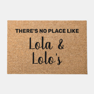 Paillasson Lola & Lolo Grandparents personnalisés Bienvenue