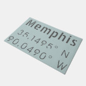 Paillasson Longitude de la latitude de Memphis (Incliné)