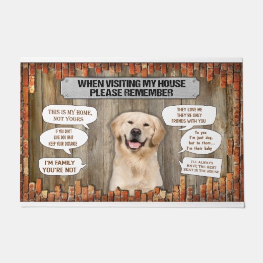 Paillasson Lorsque Vous Visitez Ma Maison S'Il Vous Plaît Rap (Devant)