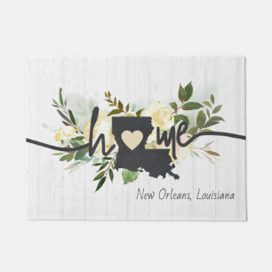 Paillasson Louisiana State Personnalisé votre ville natale Ru
