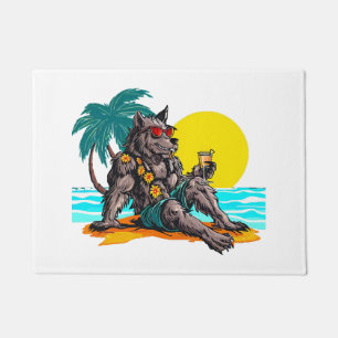 Paillasson loup-garou en vacances