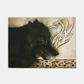 Paillasson Loup noir celtique (Devant)