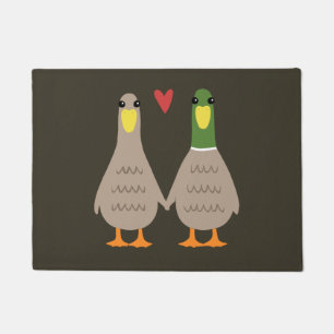 Paillasson Love Ducks Cute Ducks Couple Holding Hands
