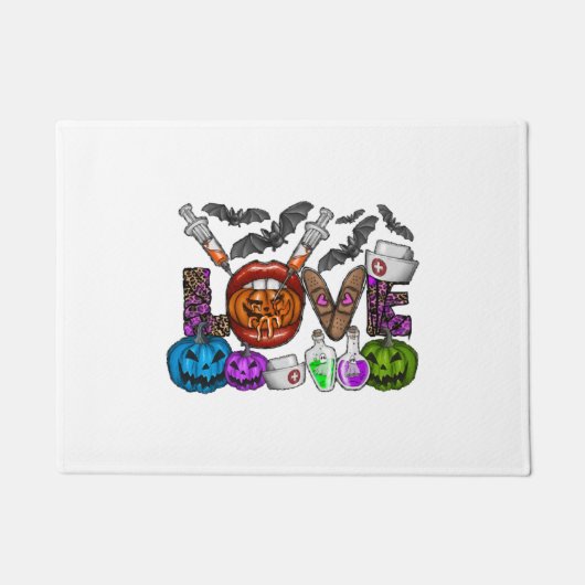 Paillasson Love Halloween (Devant)