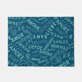 Paillasson LOVE - Multi Language - Personnalisable Internatio (Devant)