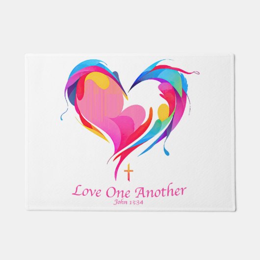 Paillasson Love One Another Bible Verse John 1334 (Devant)