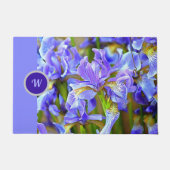 Paillasson Lovely Purple Irises in May Personnalisé (Devant)