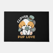 Paillasson Lucky Pup with Clover - St. Patrick's Day Cadeau (Devant)