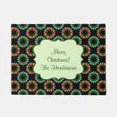 Paillasson Lumières de Noël dans les cercles colorés (Devant)