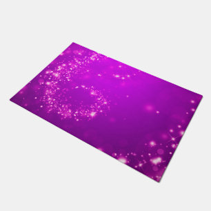 Paillasson Lumières scintillantes violet + vos idées