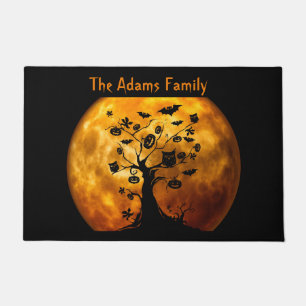 Paillasson Lune de sang et Éffrayante Halloween de l'arbre no