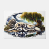 Paillasson Lune Sérénité Un Loup Slumpteur 36x24 (Devant)