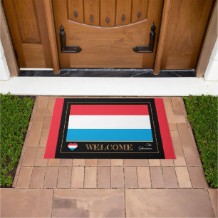 Paillasson Luxembourg & Flag house mats/sports Bienvenue