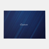 Paillasson Luxueux Abstrait Bleu Marine Personnalisé (Devant)