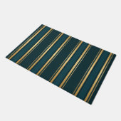 Paillasson Luxury Blue Green Gold Stripe Gift Wrap Pattern (Incliné)