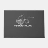 Paillasson M41 Walker Bulldog American Light Army Tank Don (Devant)