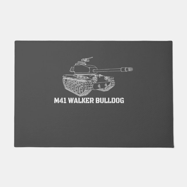 Paillasson M41 Walker Bulldog American Light Army Tank Don (Devant)
