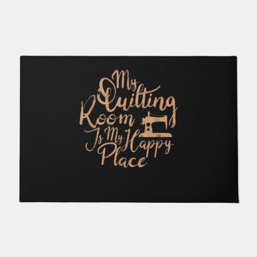 Paillasson Ma Salle De Couchage Est Mon Endroit Heureux - De (Devant)