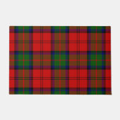 Paillasson MacDuff Tartan rouge vert plaid (Devant)