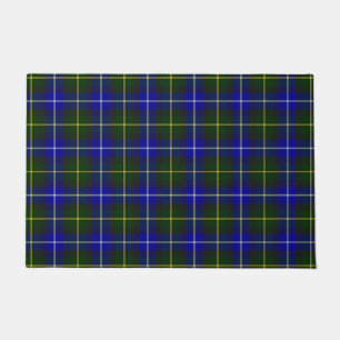 Paillasson Macneil de Barra tartan bleu vert plaid