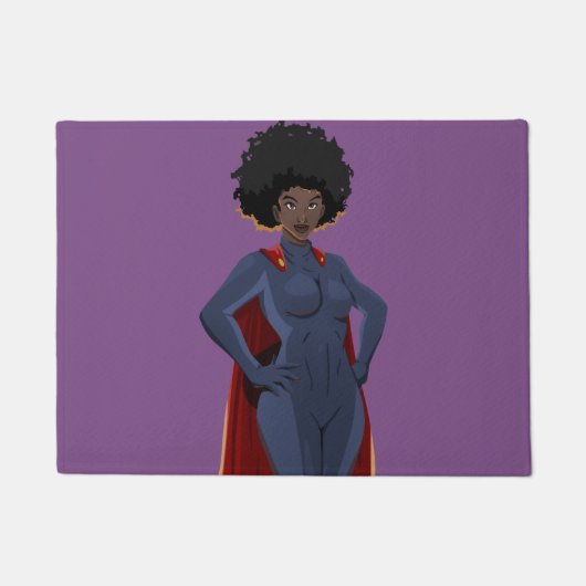 Paillasson Madame superhéros (Devant)