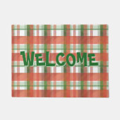 Paillasson Madras Plaid Noël (Devant)