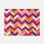 Paillasson Magenta Chevron orange (Devant)