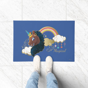 Paillasson Magique Unicorn Arc en ciel et nuages Design
