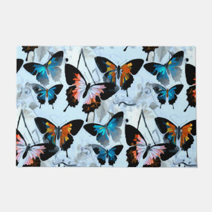 Paillasson Magnifique royaume fantastique Morpho Aqua Butterf