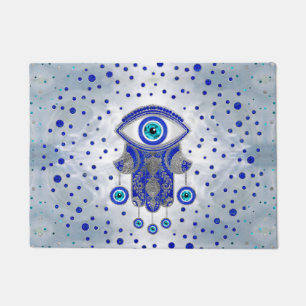 Paillasson Main de Hamsa - Main de Fatima Lapis Lazuli et Arg