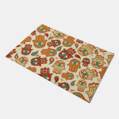 Paillasson Main de Hamsa - Main de Fatima Turquoise Terracott (Incliné)