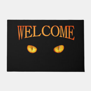 Paillasson Maintenant, il vous voit Chat noir