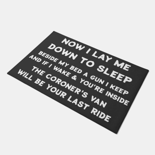 PAILLASSON MAINTENANT JE ME LAISSE DORMIR. (Incliné)