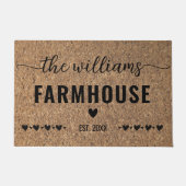 Paillasson Maison de ferme moderne Monogramme Porte Mat (Devant)