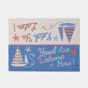 Paillasson Maison de plage   Funny Sailboat Pun   Humour naut